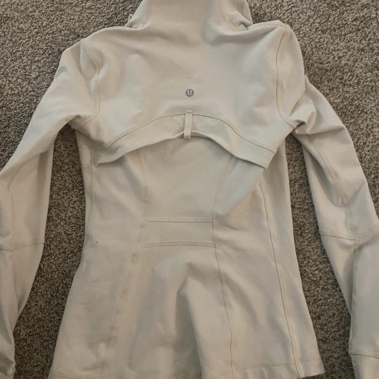 Lululemon define jacket size 0 in white opal perfect... Depop