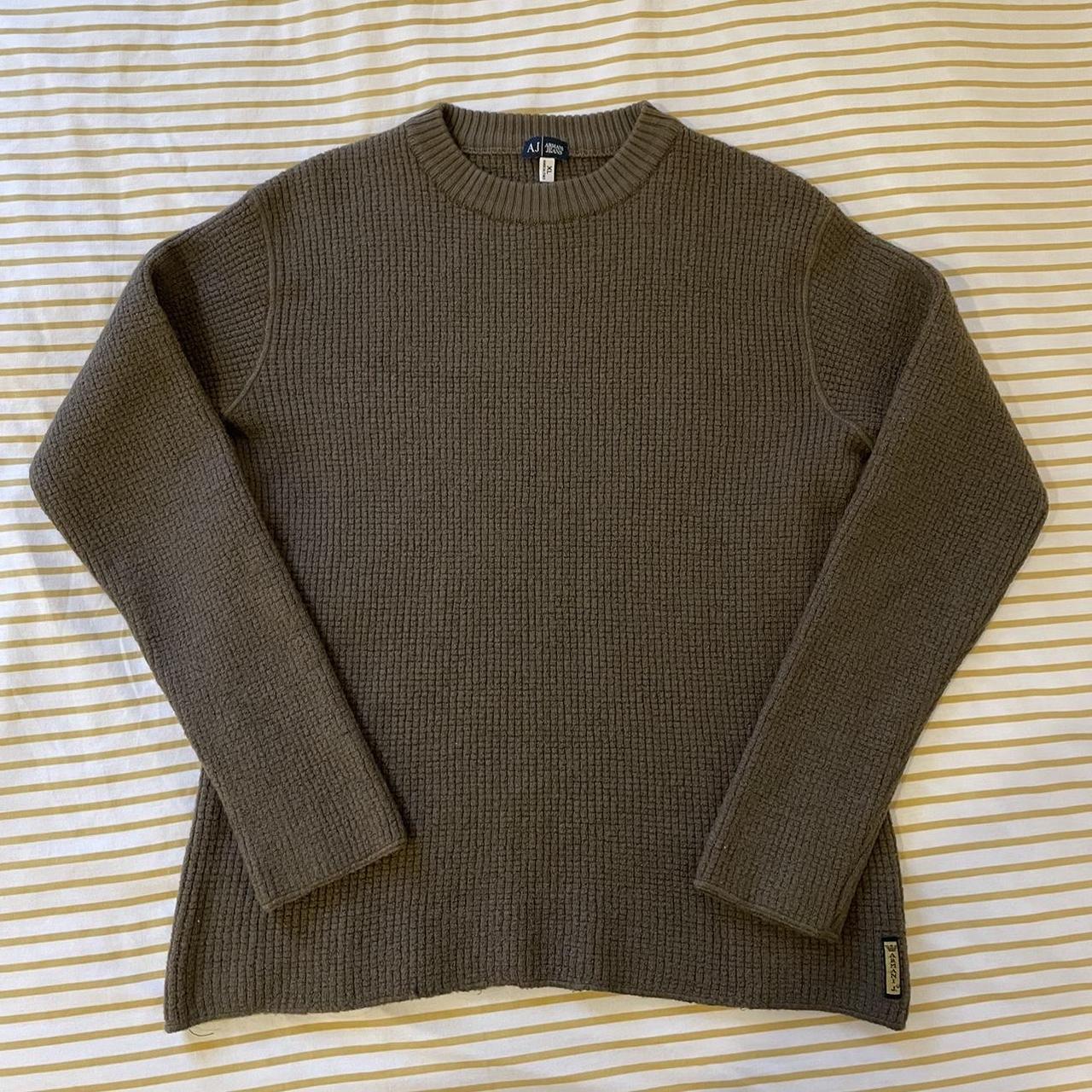 Khaki 2024 armani jumper