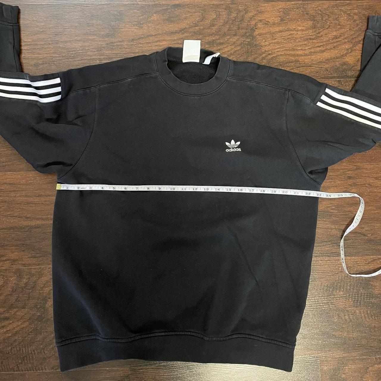 Black Adidas Sweatshirt Good condition Size M 23in... - Depop