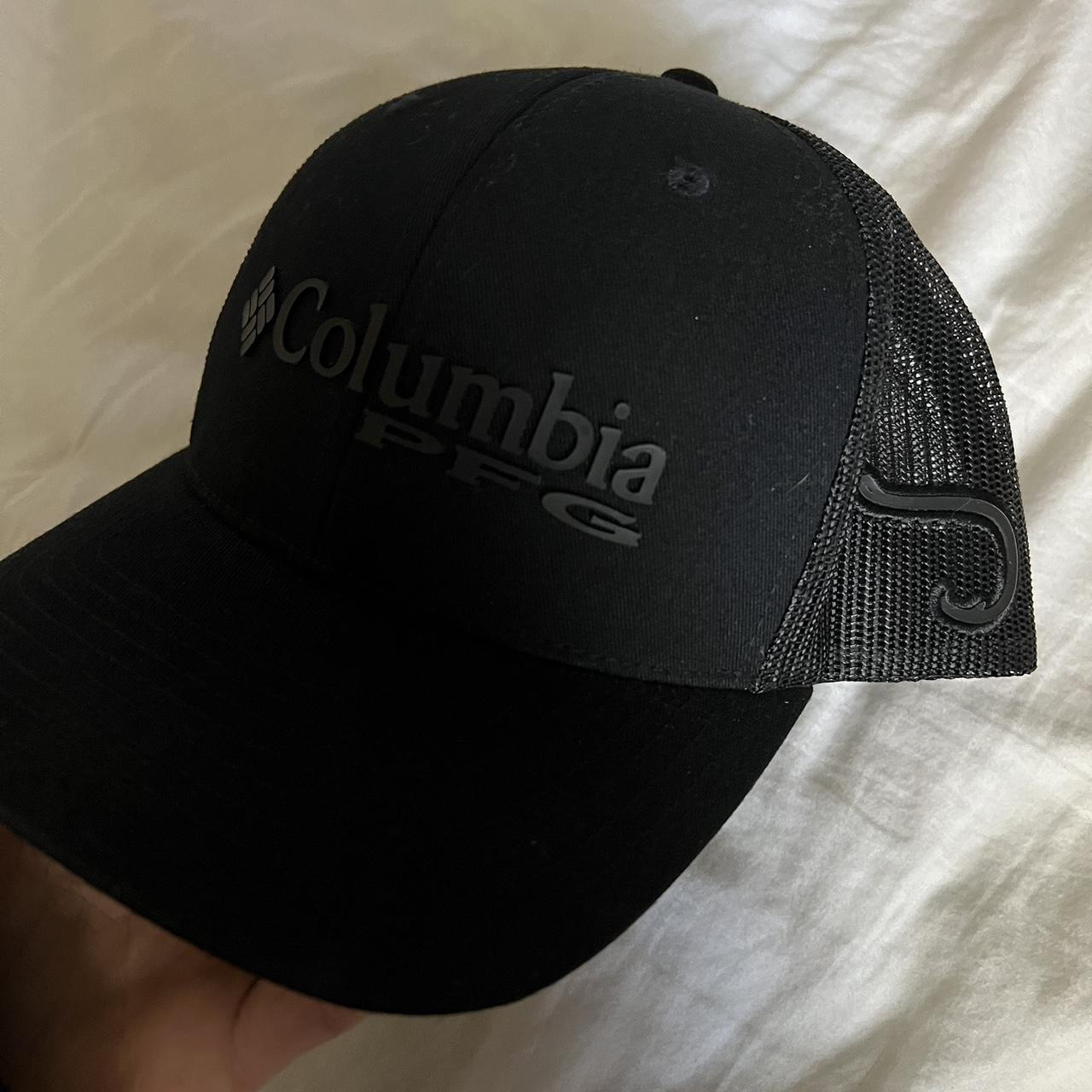 Columbia PFG Hat Cap Snap Back Gray One Size Mesh - Depop