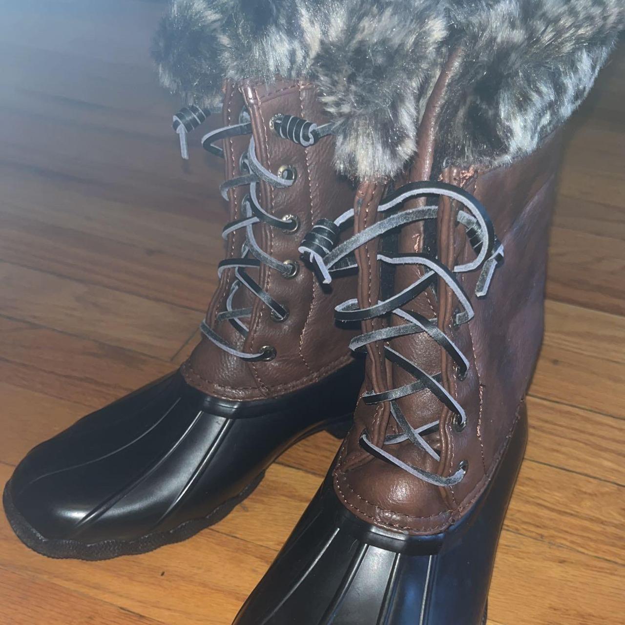 mens black sperry boots