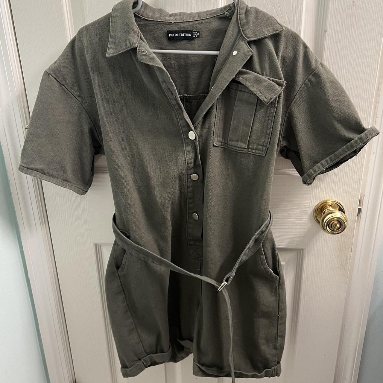 Military hotsell green romper