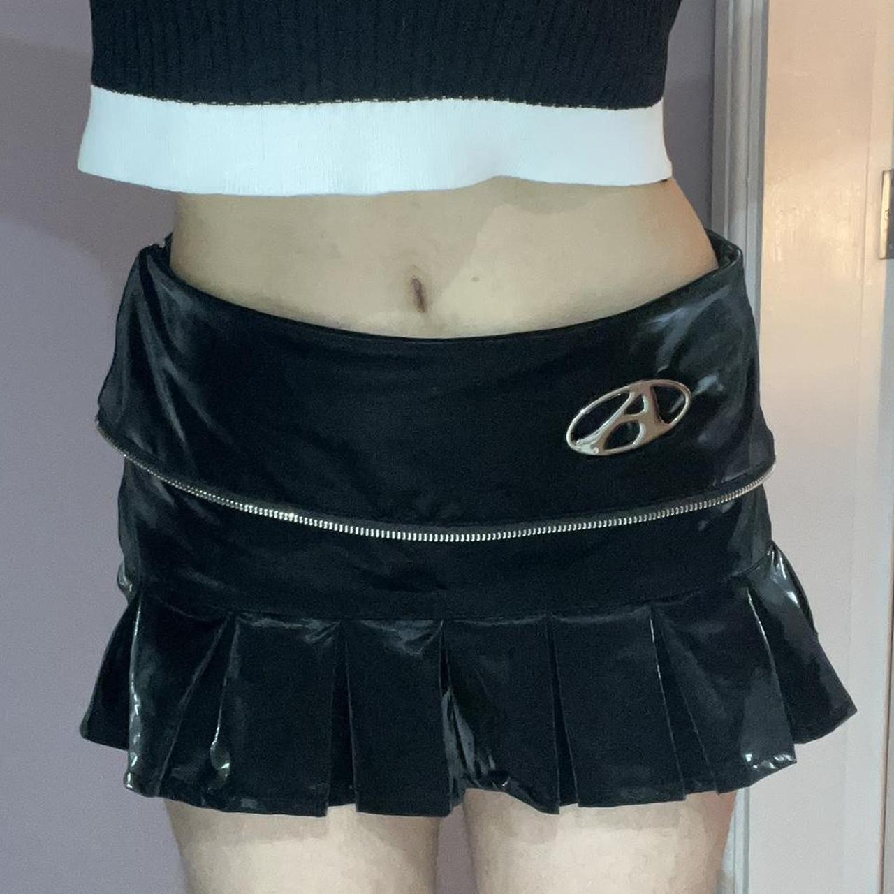 Black micro mini skirt with shorts built in Brand... - Depop