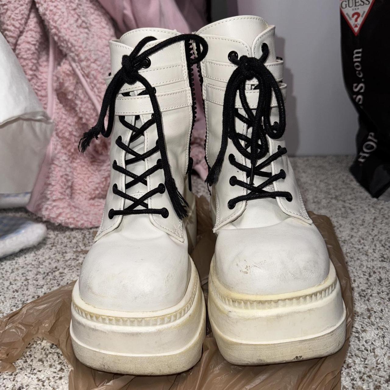 Platform Boots Shaker 52 Demonia White Demonia White Shakers Platform