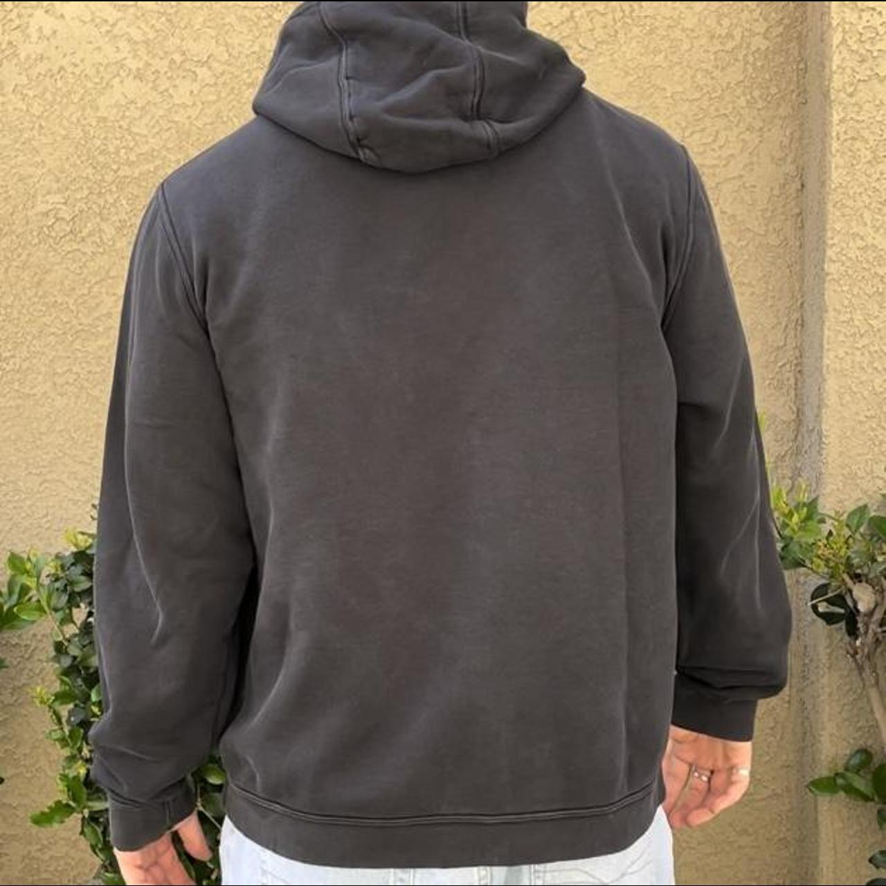 Black Nike hoodie Thinner material great for... - Depop