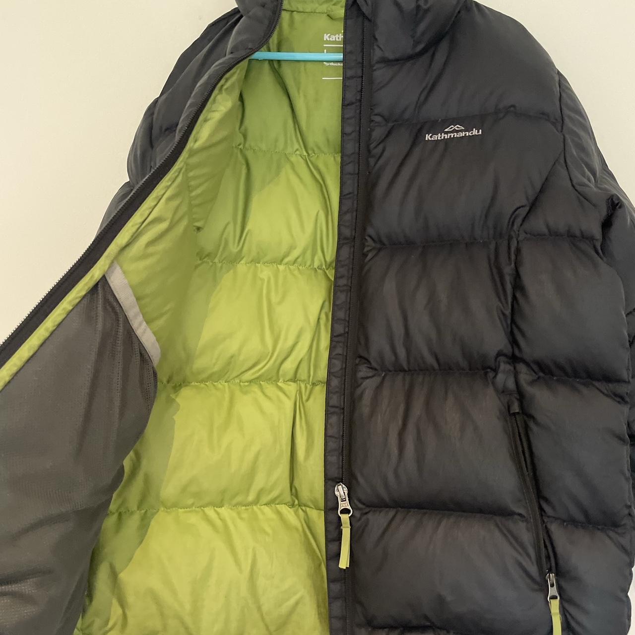 Kathmandu black and green puffer jacket on sale