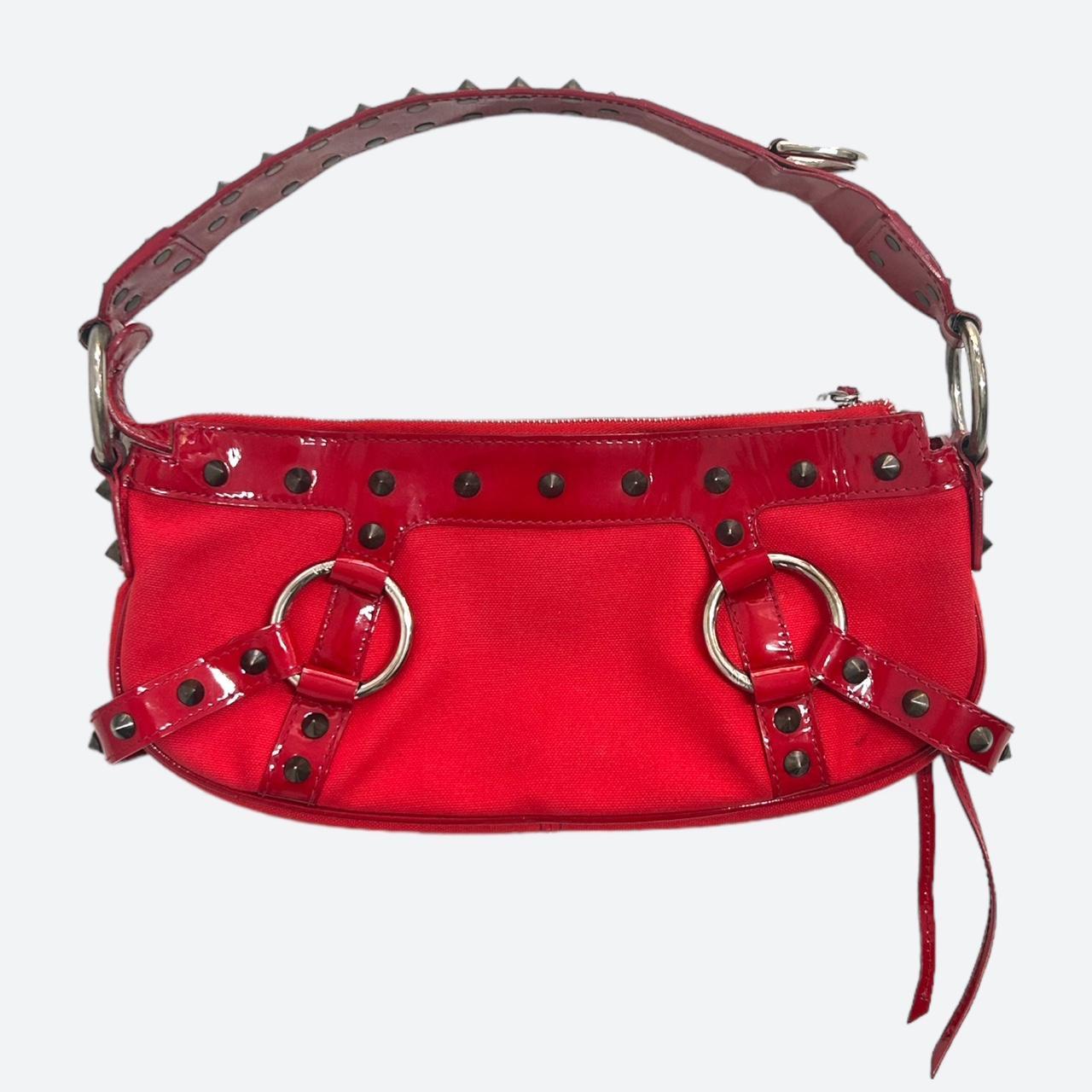 Dolce&Gabbana SS 2003 “LOVE AND SEX” red canvas bag....