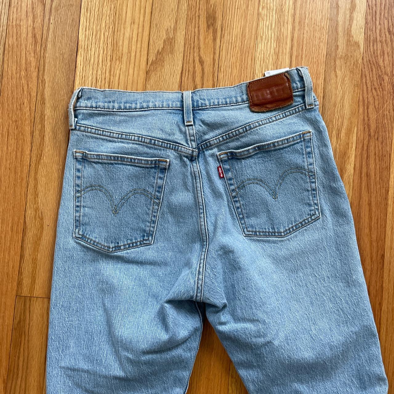 Levi’s 501S jeans, light blue wash. Purchased on... - Depop