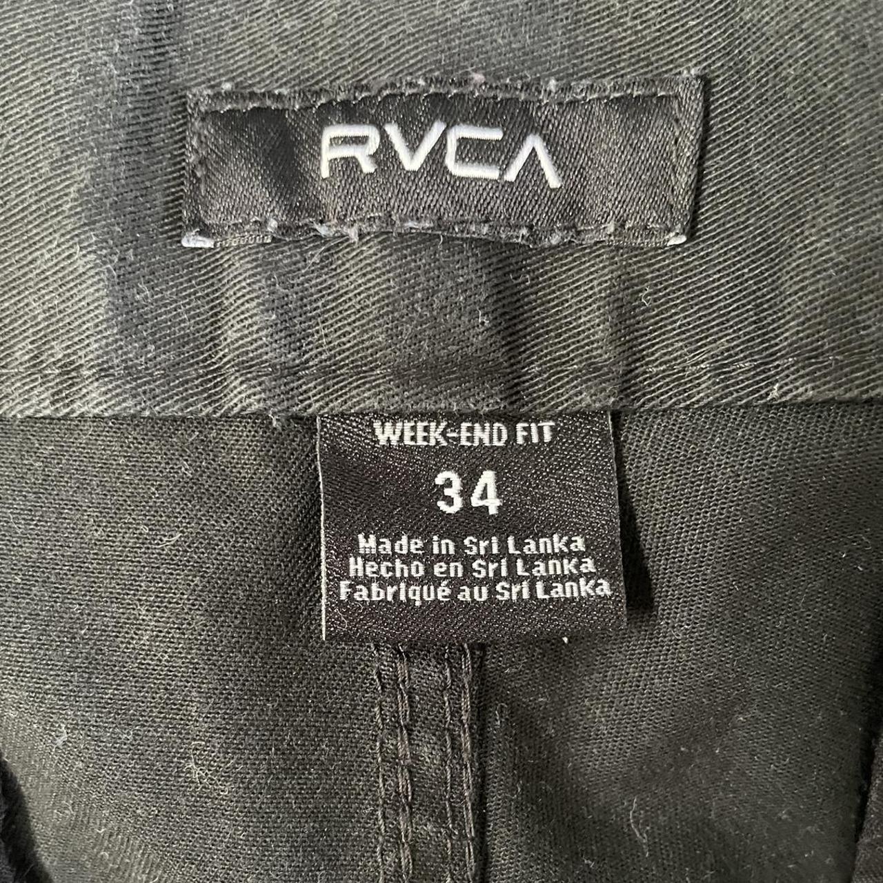 RVCA black straight leg pants. Perfect plain pants... - Depop