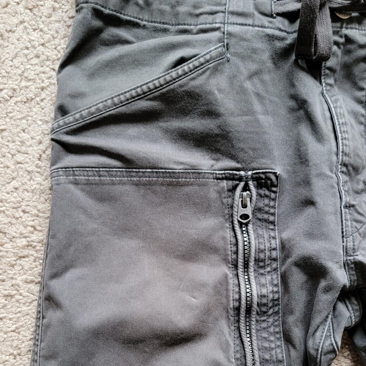 G-Star Raw | grey canvas cargo tapered pants | MENS... - Depop