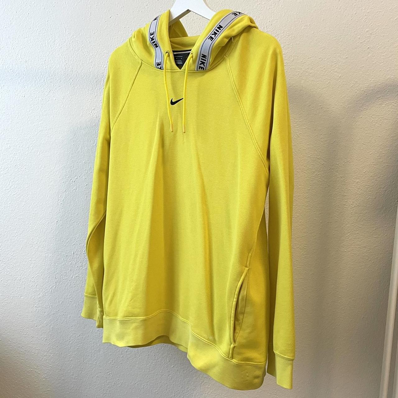women's nike yellow hoodie
