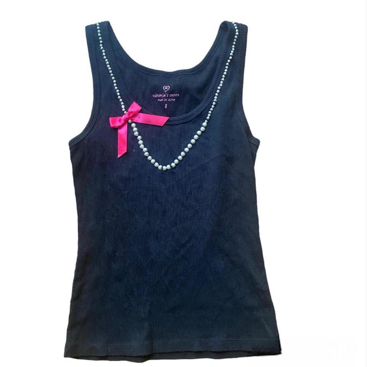 Victoria's Secret Pink Women's Tank Top - Blue - S