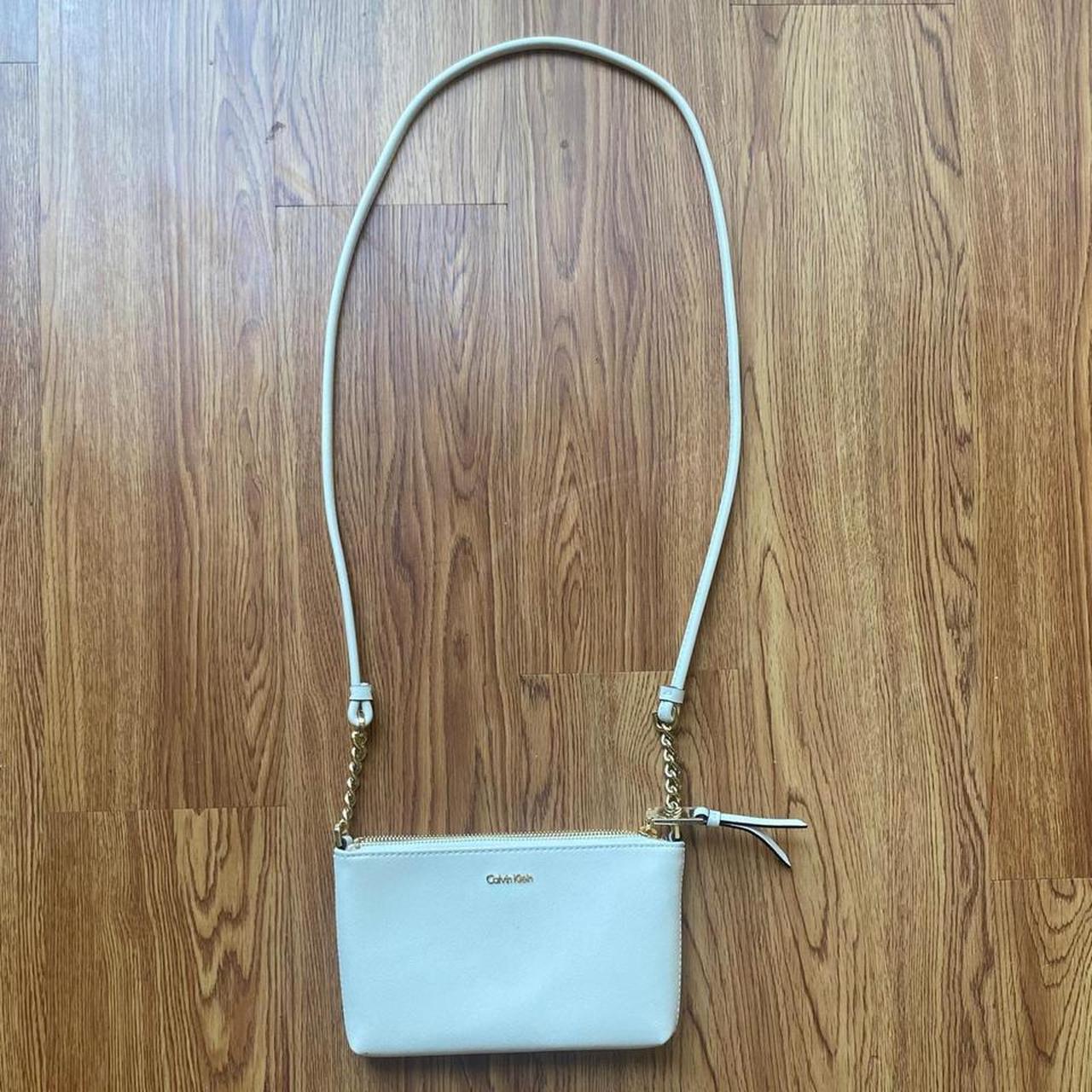 Gorgeous white/cream Vintage Calvin Klein Purse. - Depop