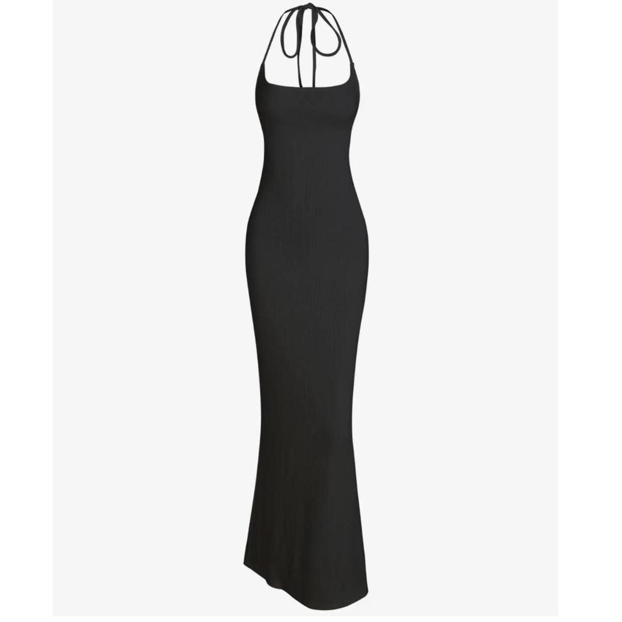 TikTok Shop tie back halter cami long dress,... Depop