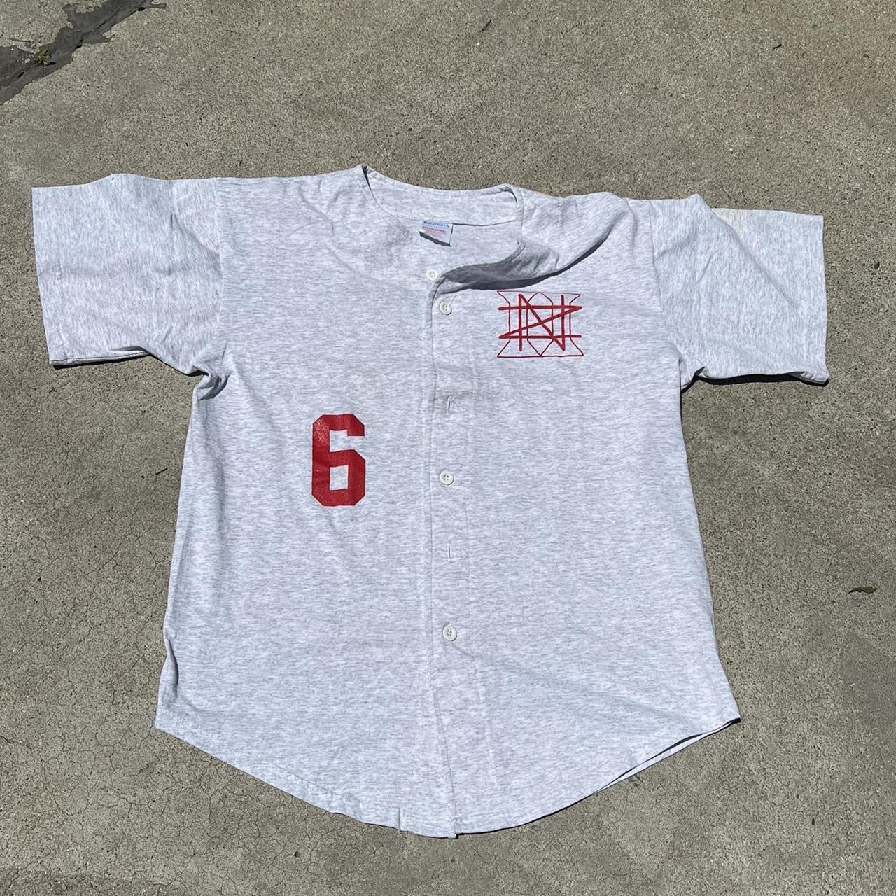 Vintage baseball jersey fits a size medium to large - Depop