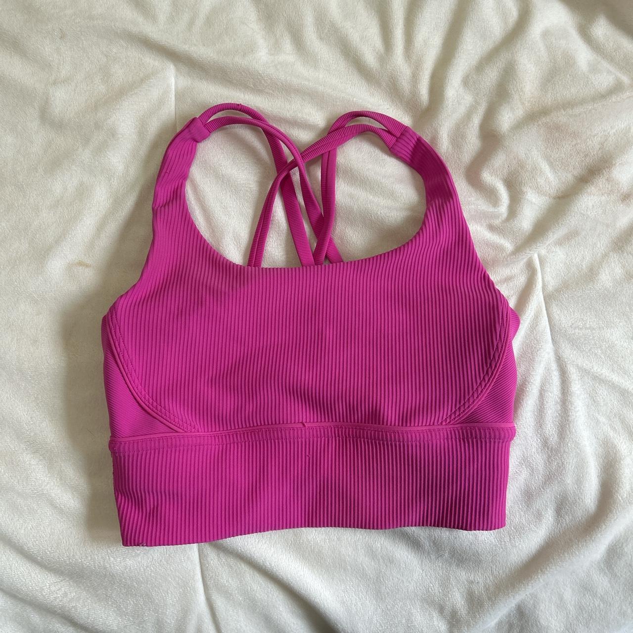 Lululemon Sonic Pink Sports Bra/tank (copy) Rare - Depop