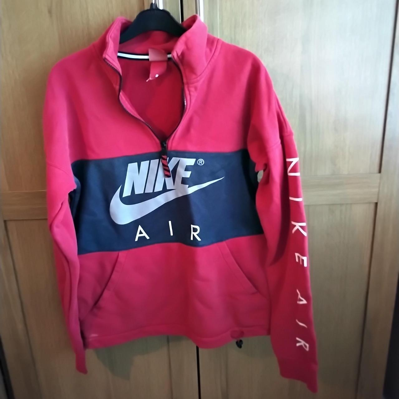 nike pink and blue sweatshirt