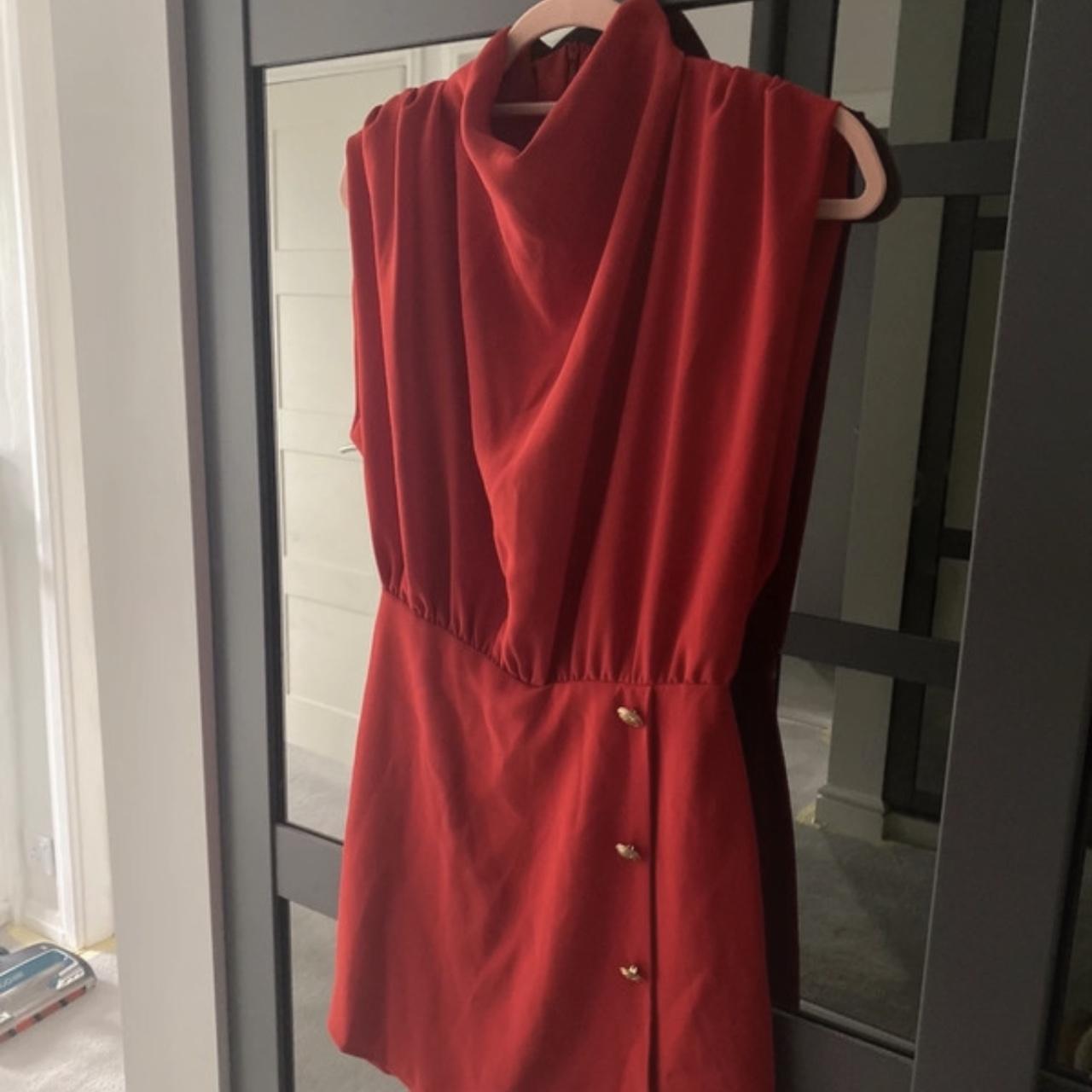 Zara red playsuit Worn once Size small Brought... Depop