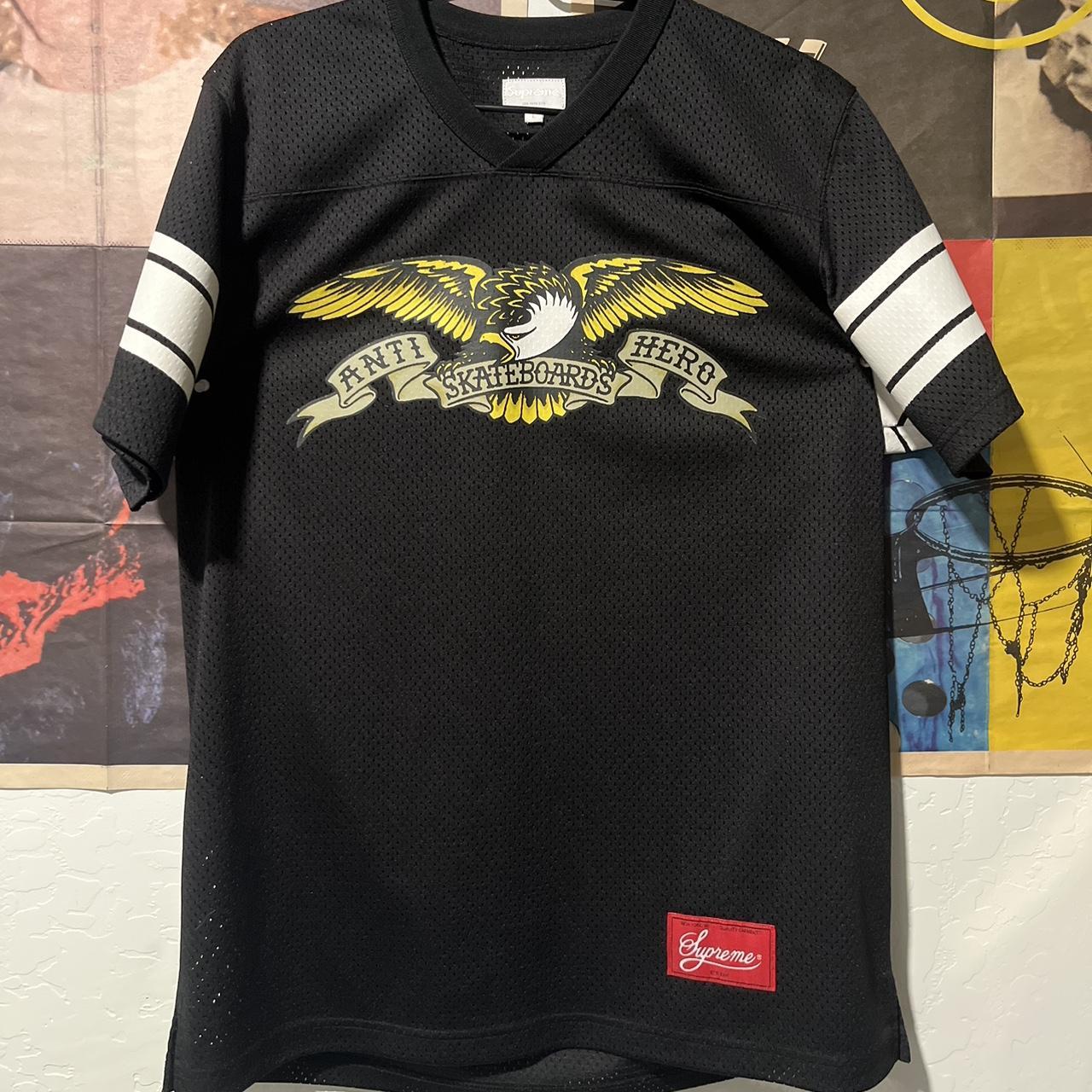 Authentic Antihero X Supreme football jersey L 2018 - Depop