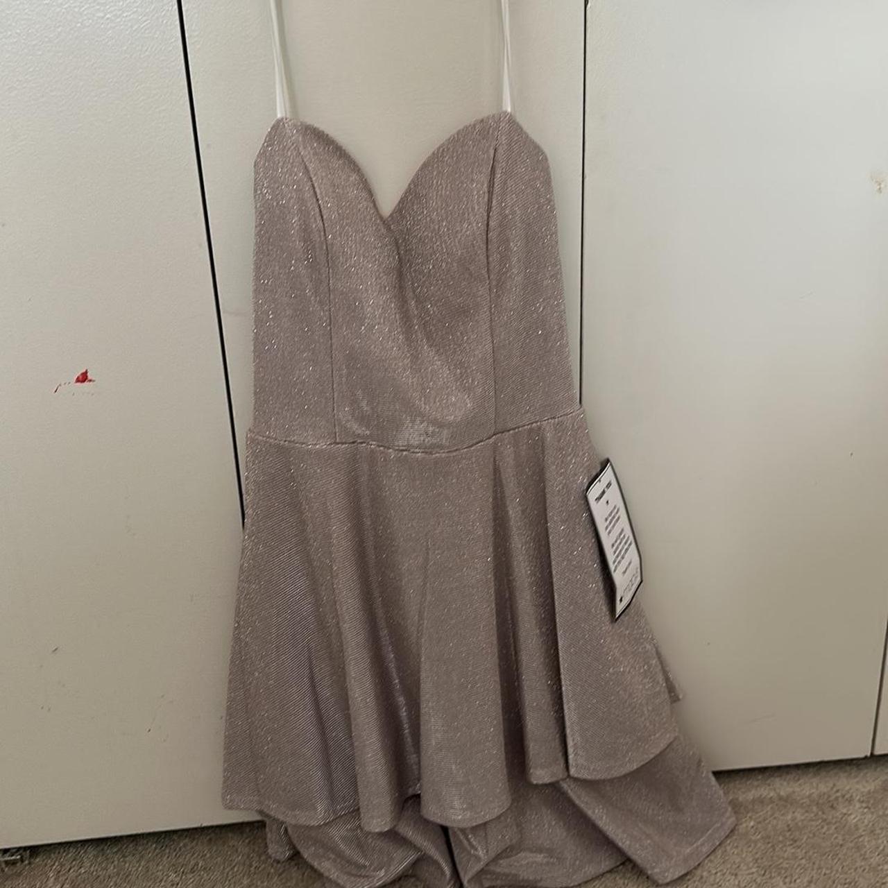 party pink glitter dress from macy’s. size 7/8 girls Depop