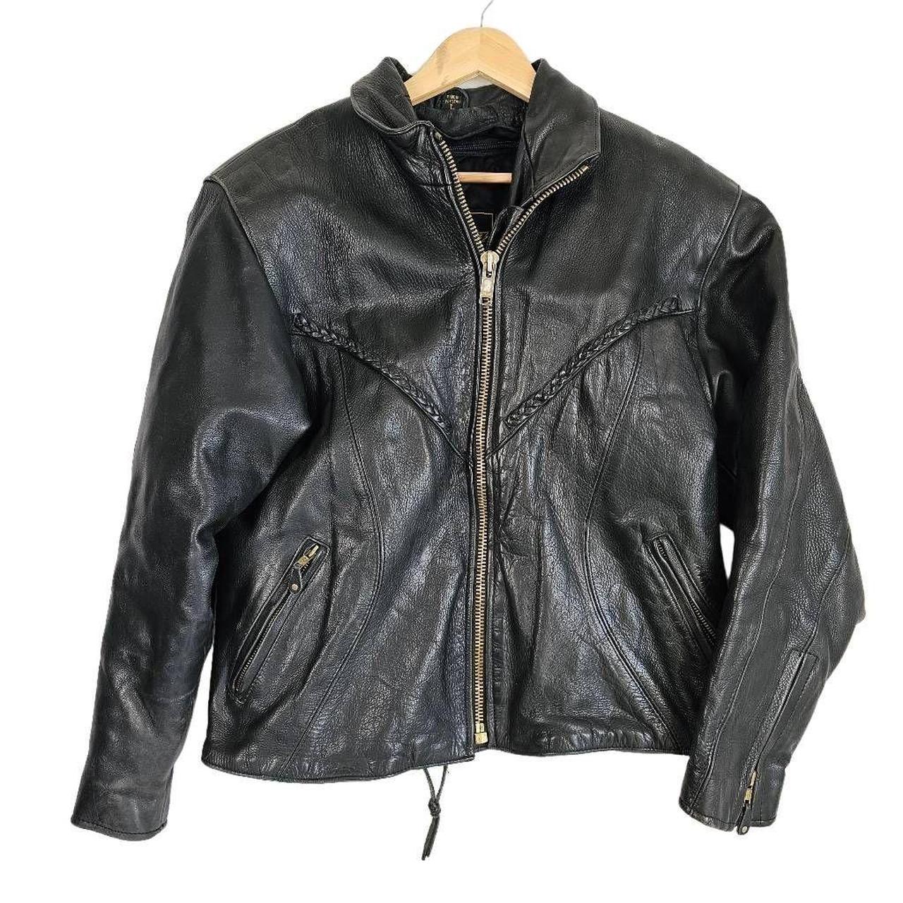 Unik leather motorcycle top jacket