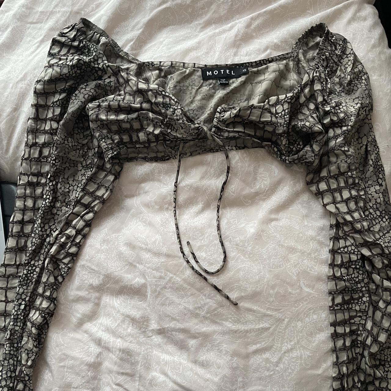 Motel Rocks snake print crop top, worn multiple... Depop