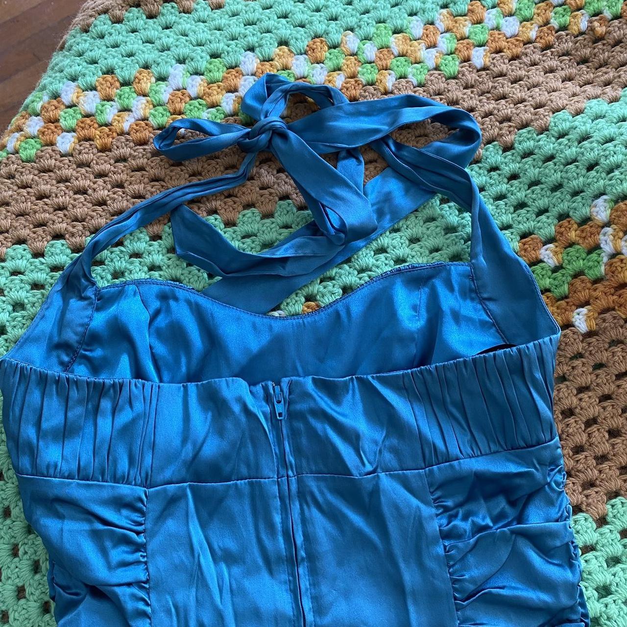 Betsey Johnson Women's Blue Dress | Depop