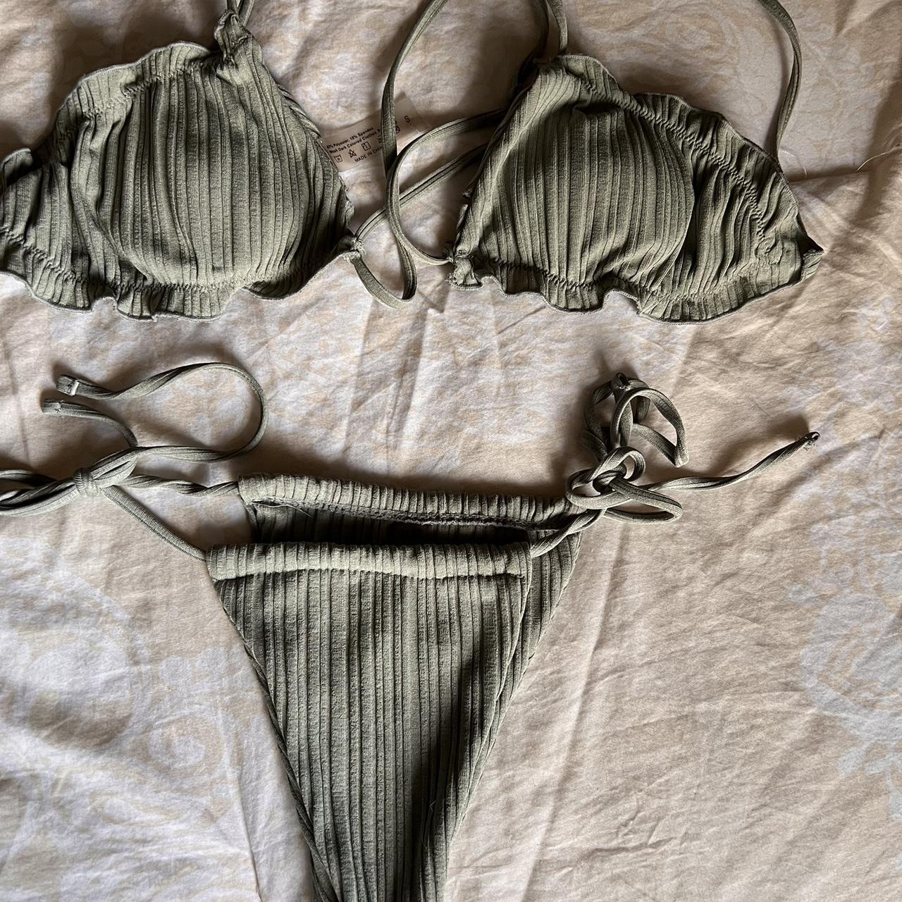 ZAFUL Women's Green and Khaki Bikinis-and-tankini-sets