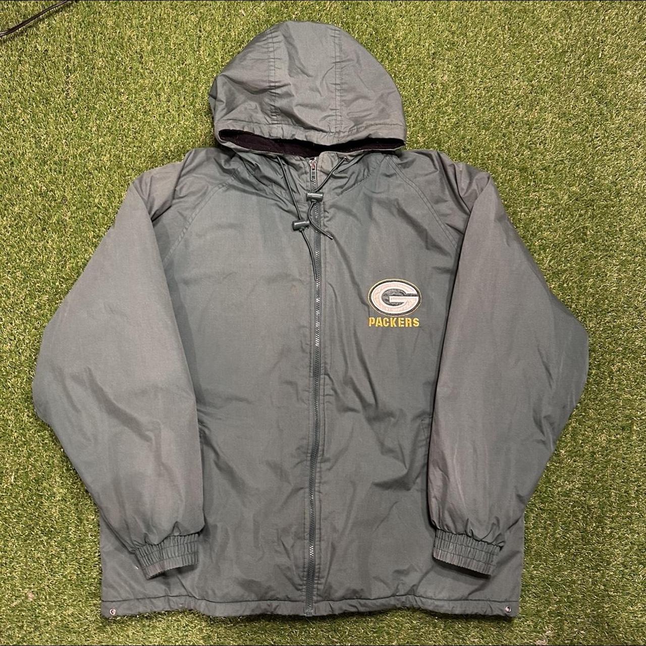 Vintage Green-bay Packers Winter Jacket, Men's - Depop