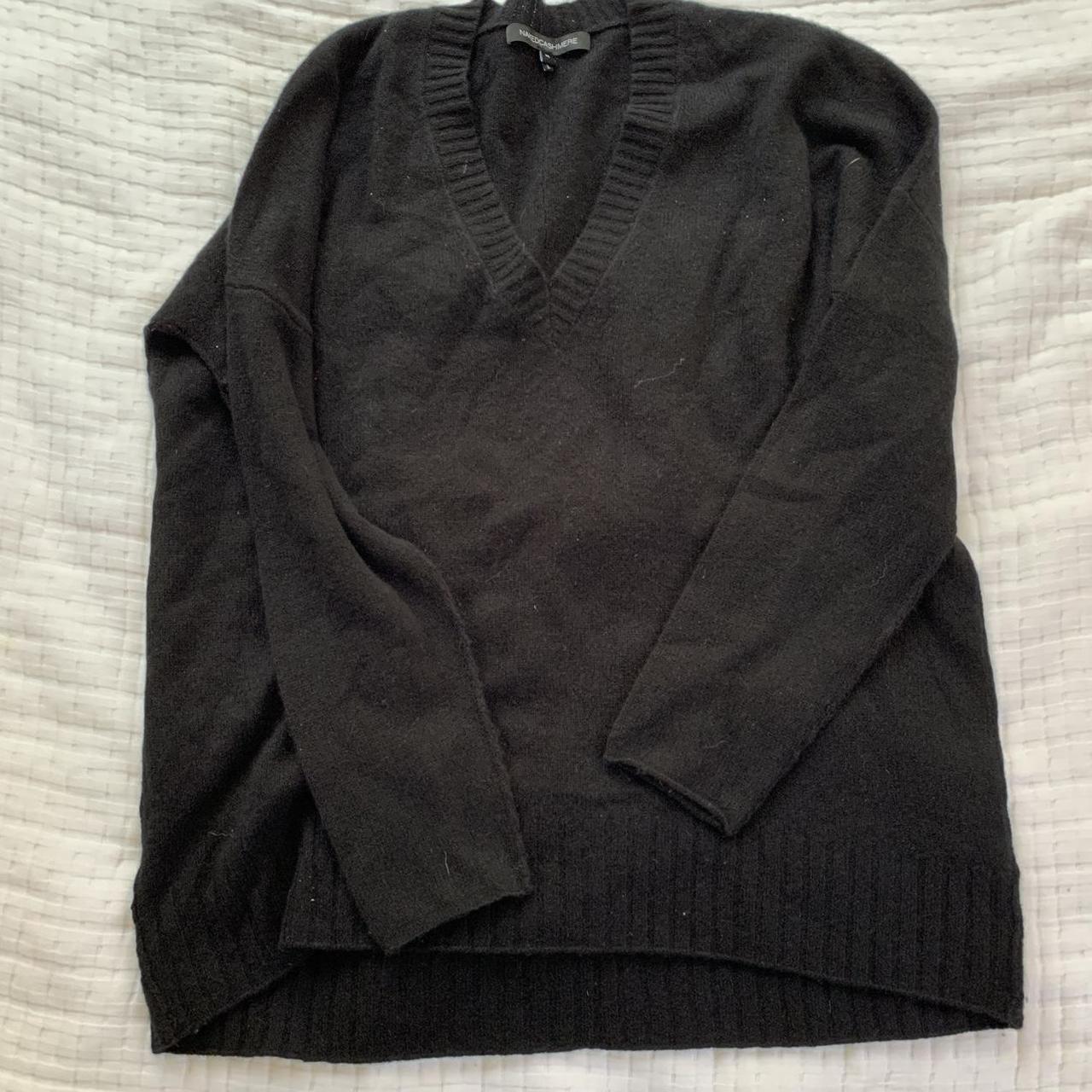 Naked Cashmere Black Sweatshirt/Cardigan in... - Depop