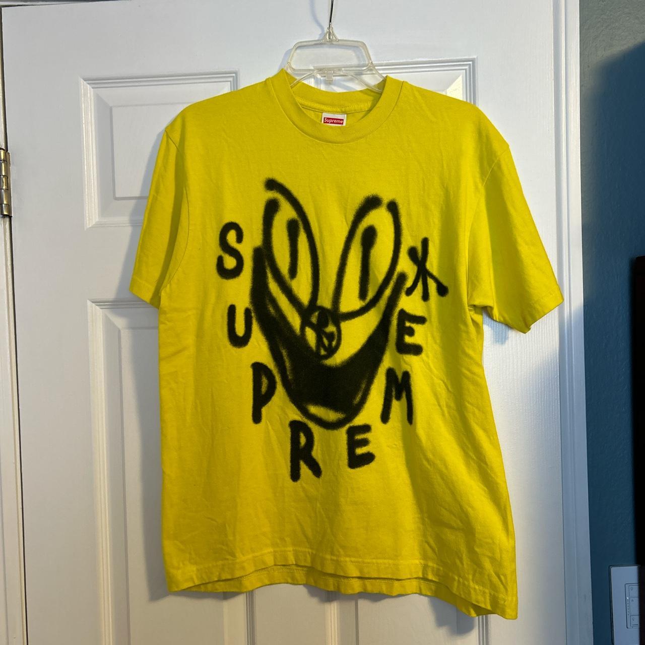 Supreme smile store tee yellow