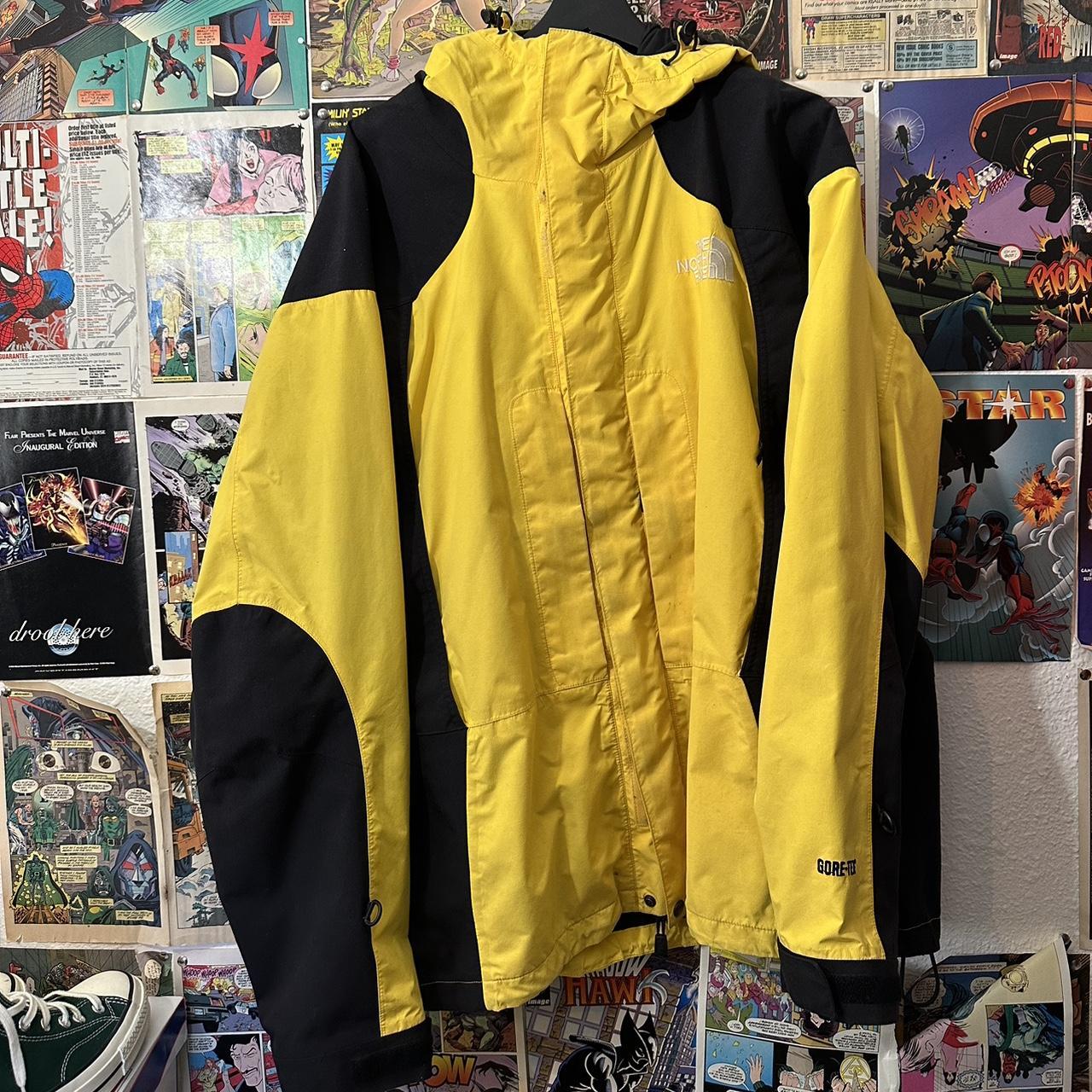 North face gore on sale tex yellow jacket