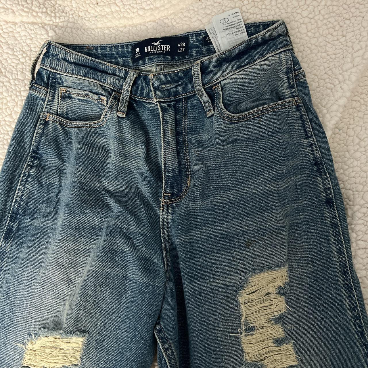 Hollister High Rise Jeans. W26,L27. Distressed... - Depop