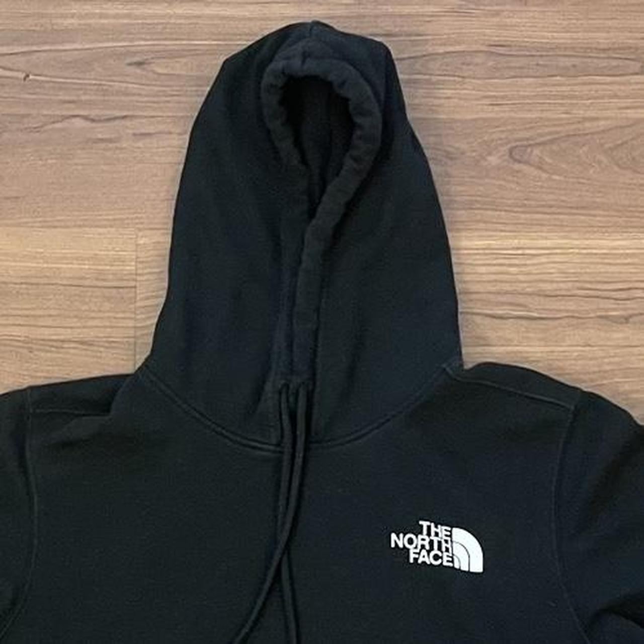 Barely worn - Black North Face Hoodie Medium - Depop