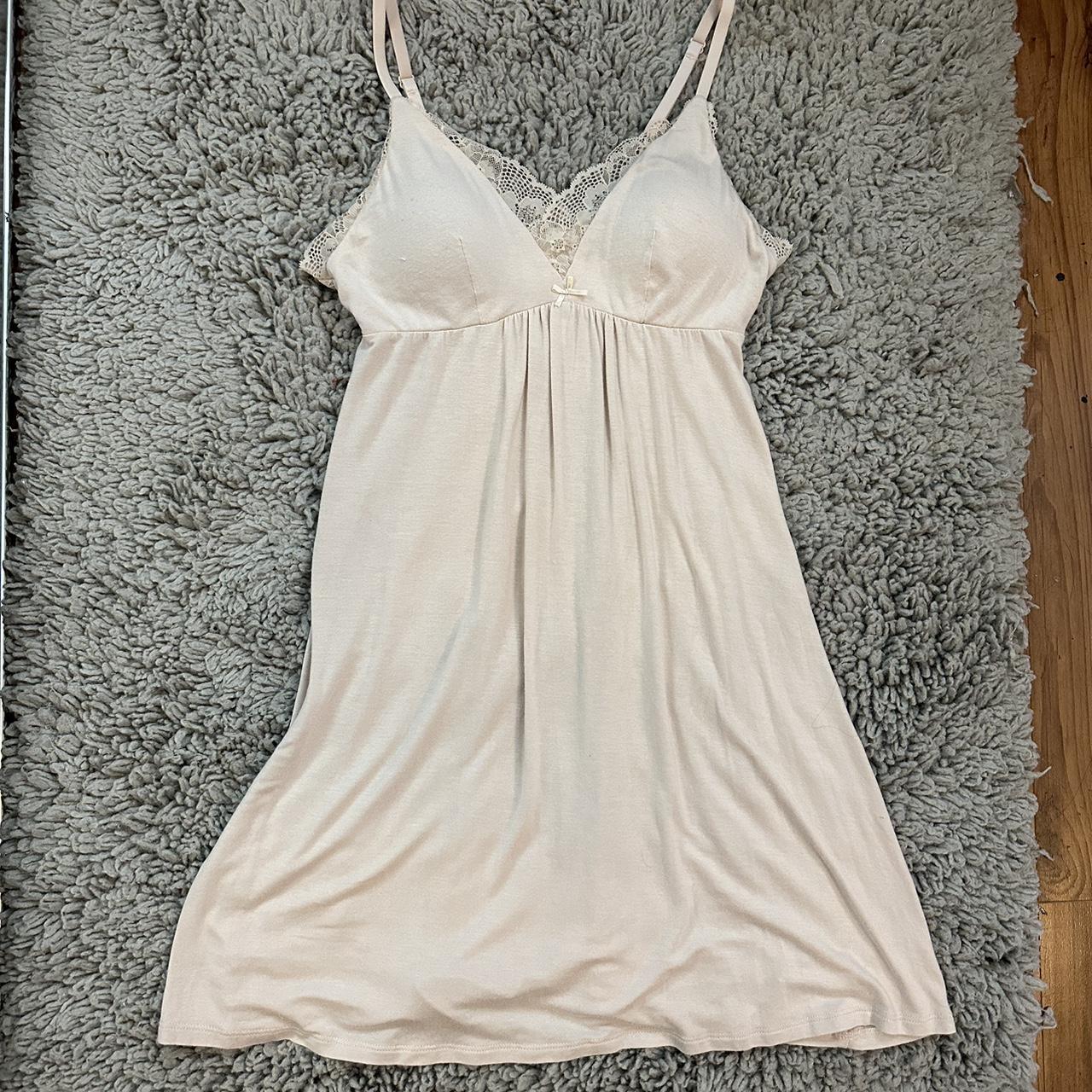 Baby pink pajama dress Super soft material Looks... Depop