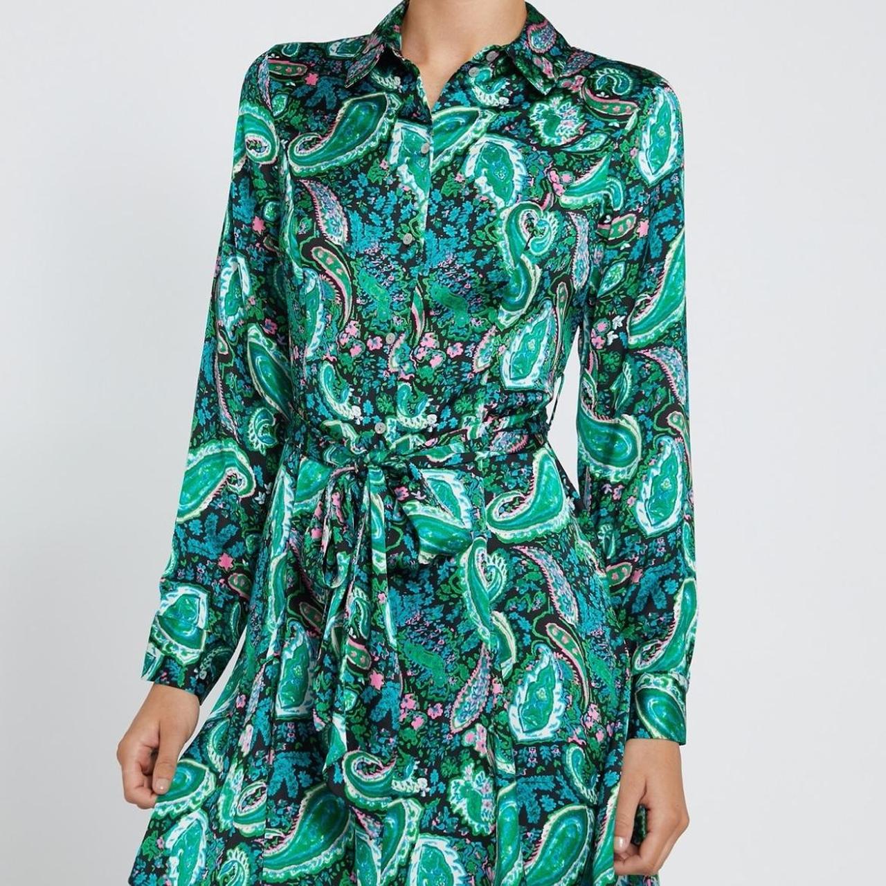 Paisley shirt dress dunnes stores Size Brand Depop