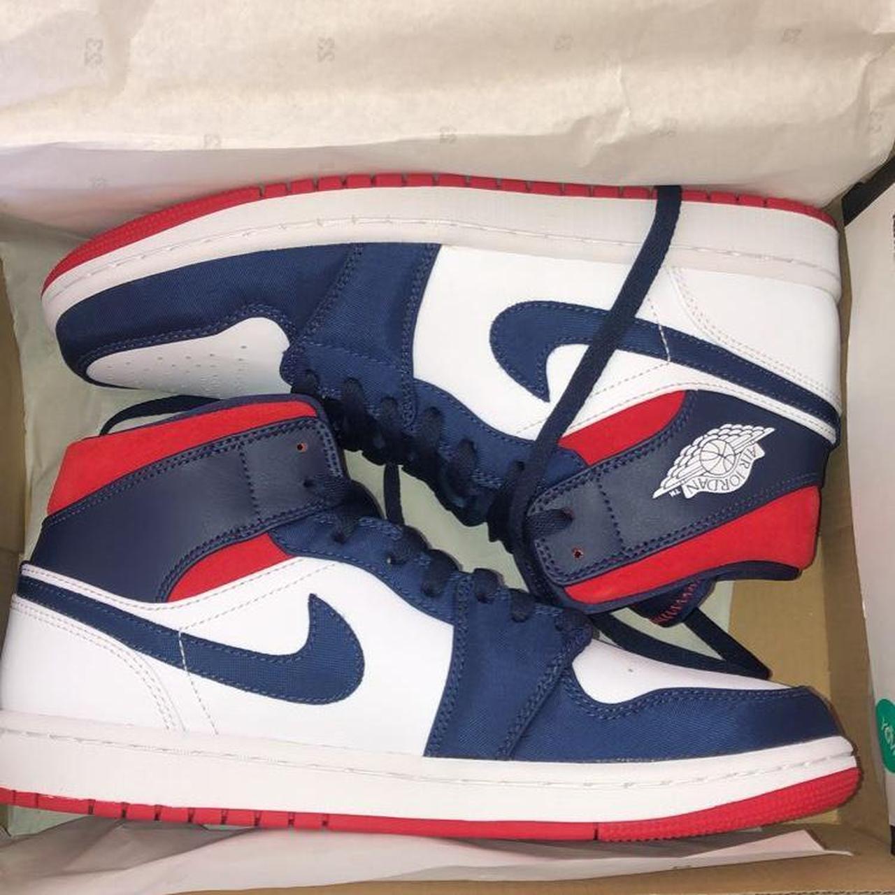 Women's Nike Air Jordan Retro 1 Mid SE 'USA' 2022 Size 8 DQ7648-600 buy