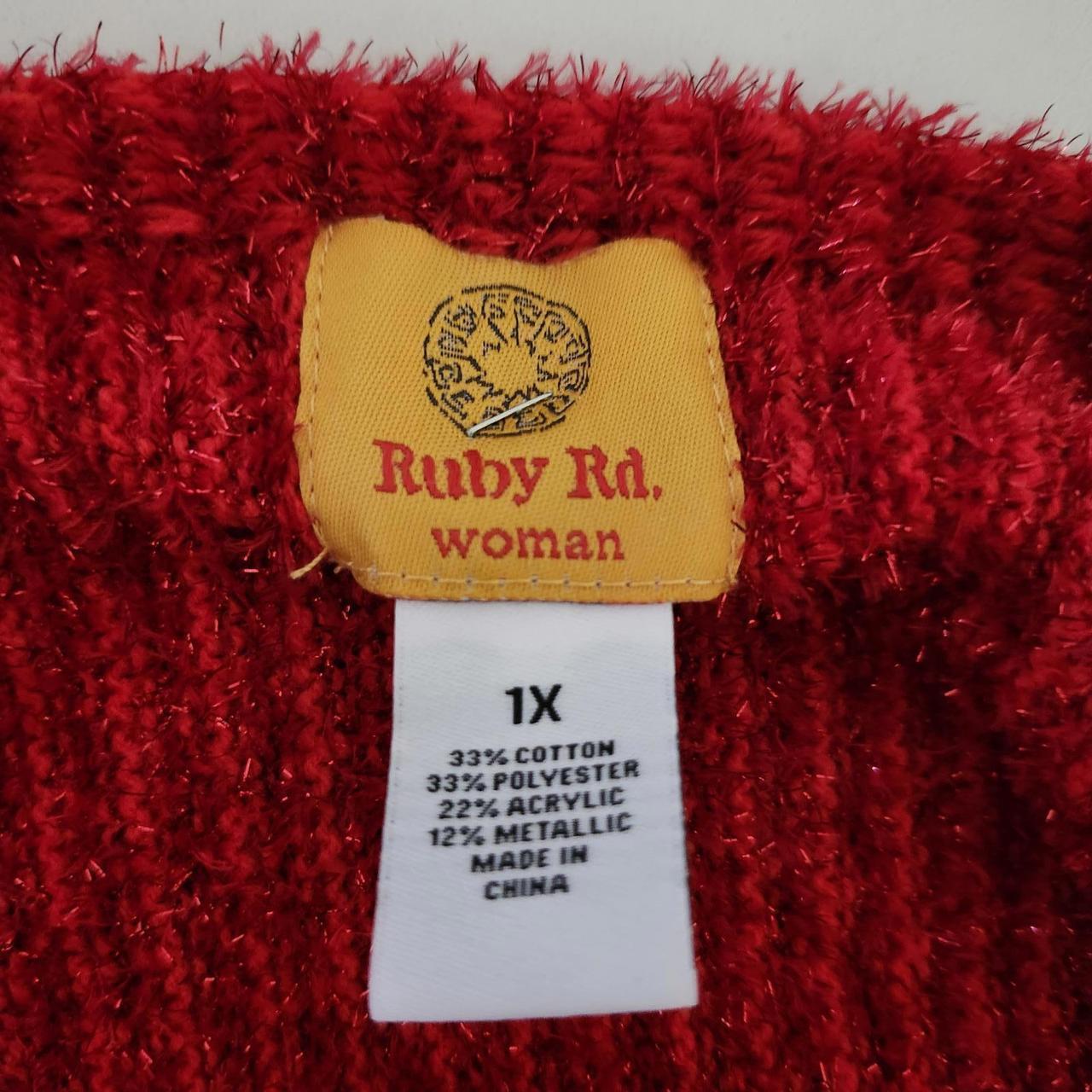Ruby Rd. Women's Sweater - Red/Multi - XL – Ruby … - image 3
