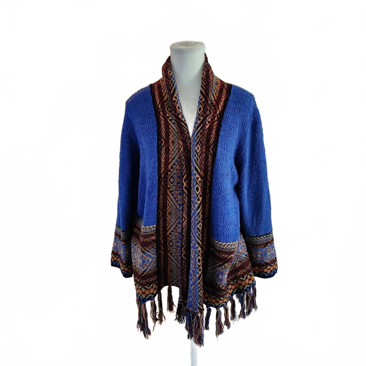 Ruby Rd. Women's Cardigan - Blue/Multi - L – Ruby… - image 1
