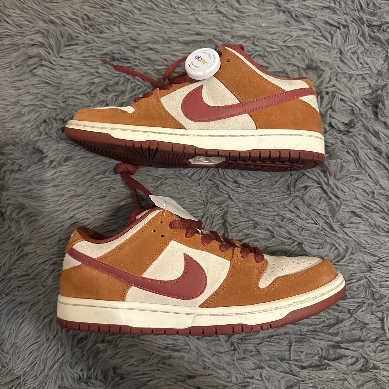 Nike Men's Sneakers - Orange/Brown - US 8 – Nike sb dunk russet size 8 used …