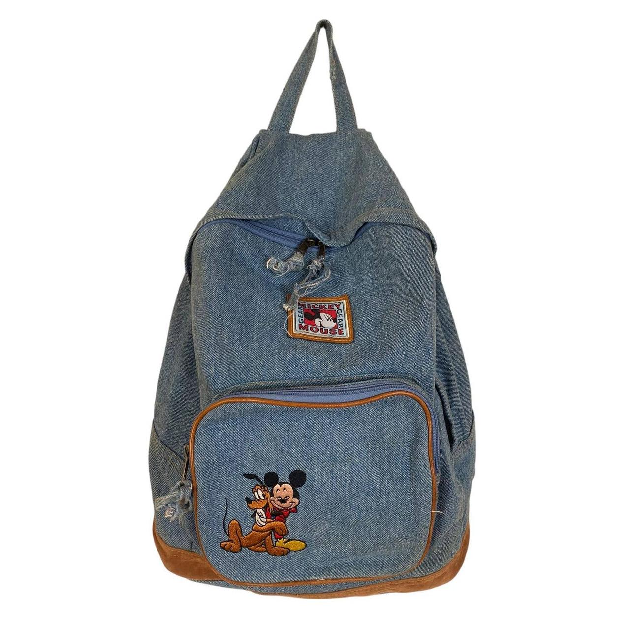 A super rare vintage denim backpack from Disney - Depop