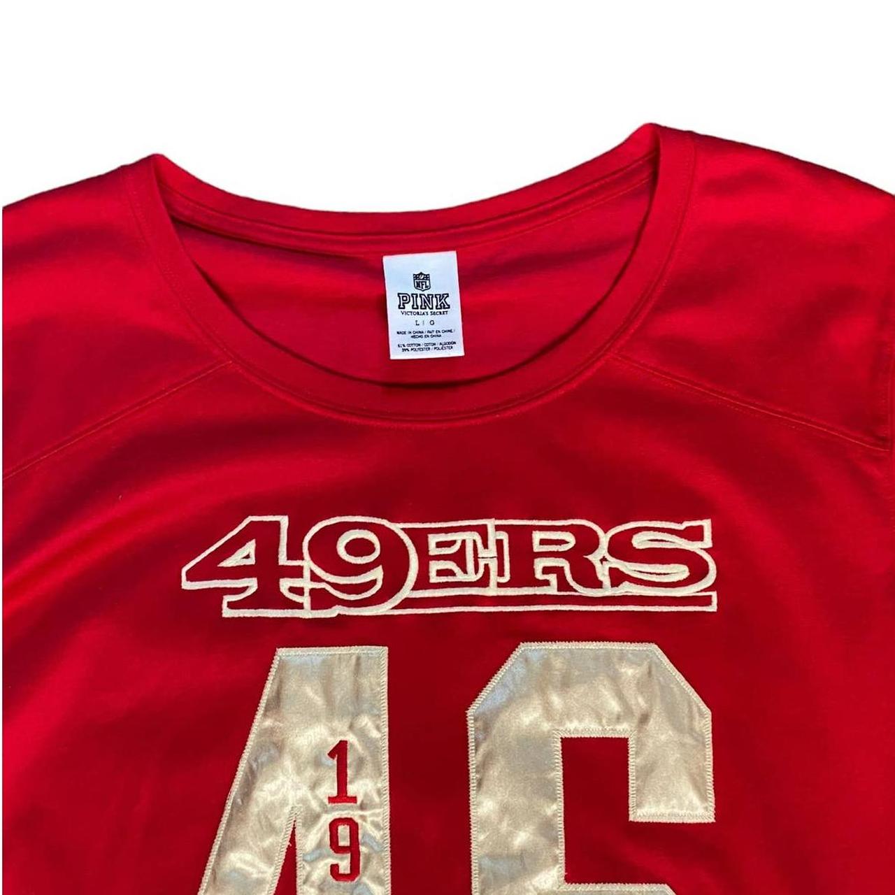 Pink Victorias Secret San Francisco 49ers Jersey Top Large