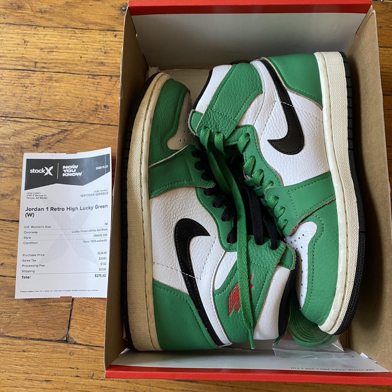 Aj1 fashion lucky green stockx