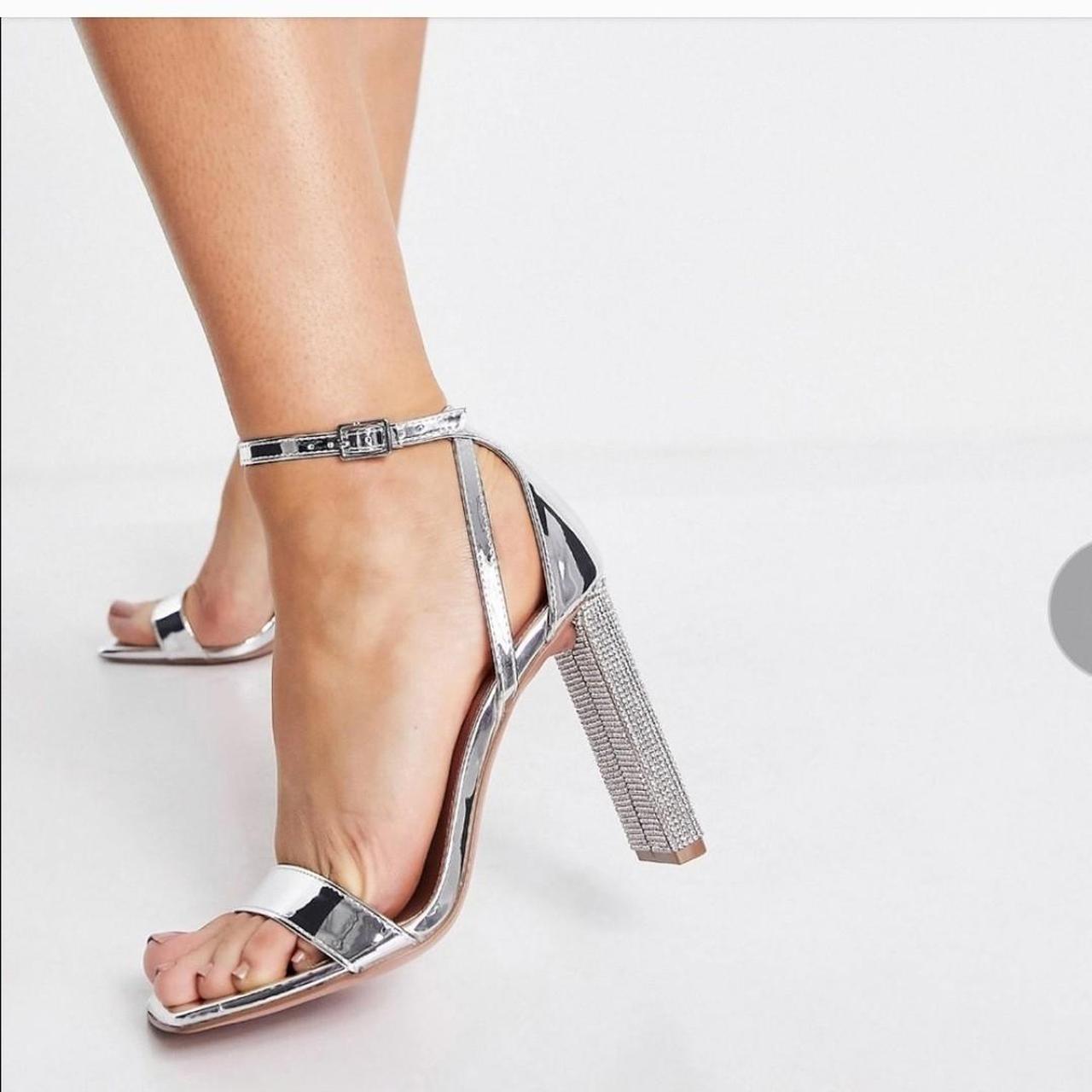 Marlie Embellished Heeled Sandals - Silver | Fashion Nova, Shoes | Fashion  Nova