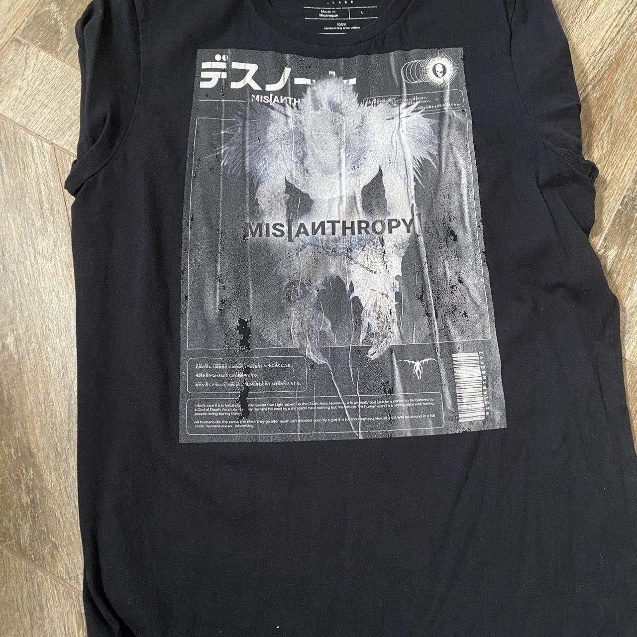 Misanthropy Shirt Death Note Ryuk - Depop