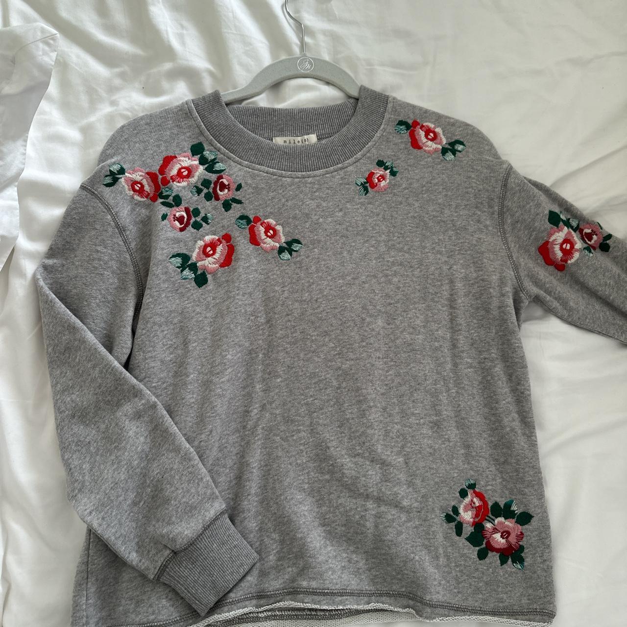 Madewell on sale flower sweatshirt