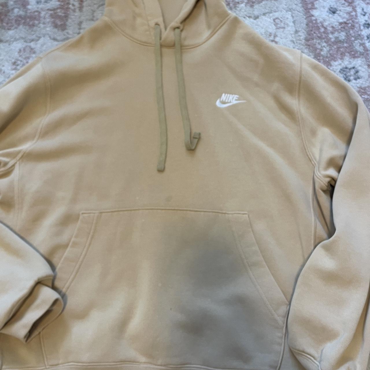 mens beige nike hoodie