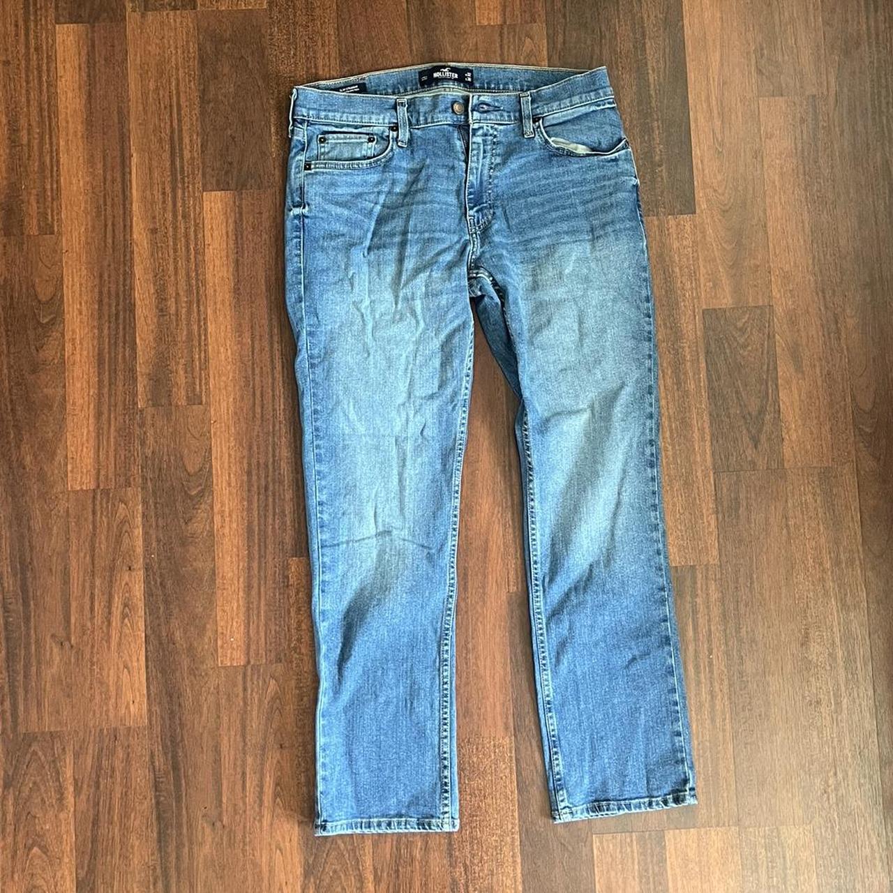Hollister slim straight jeans size 32x30 Good... Depop