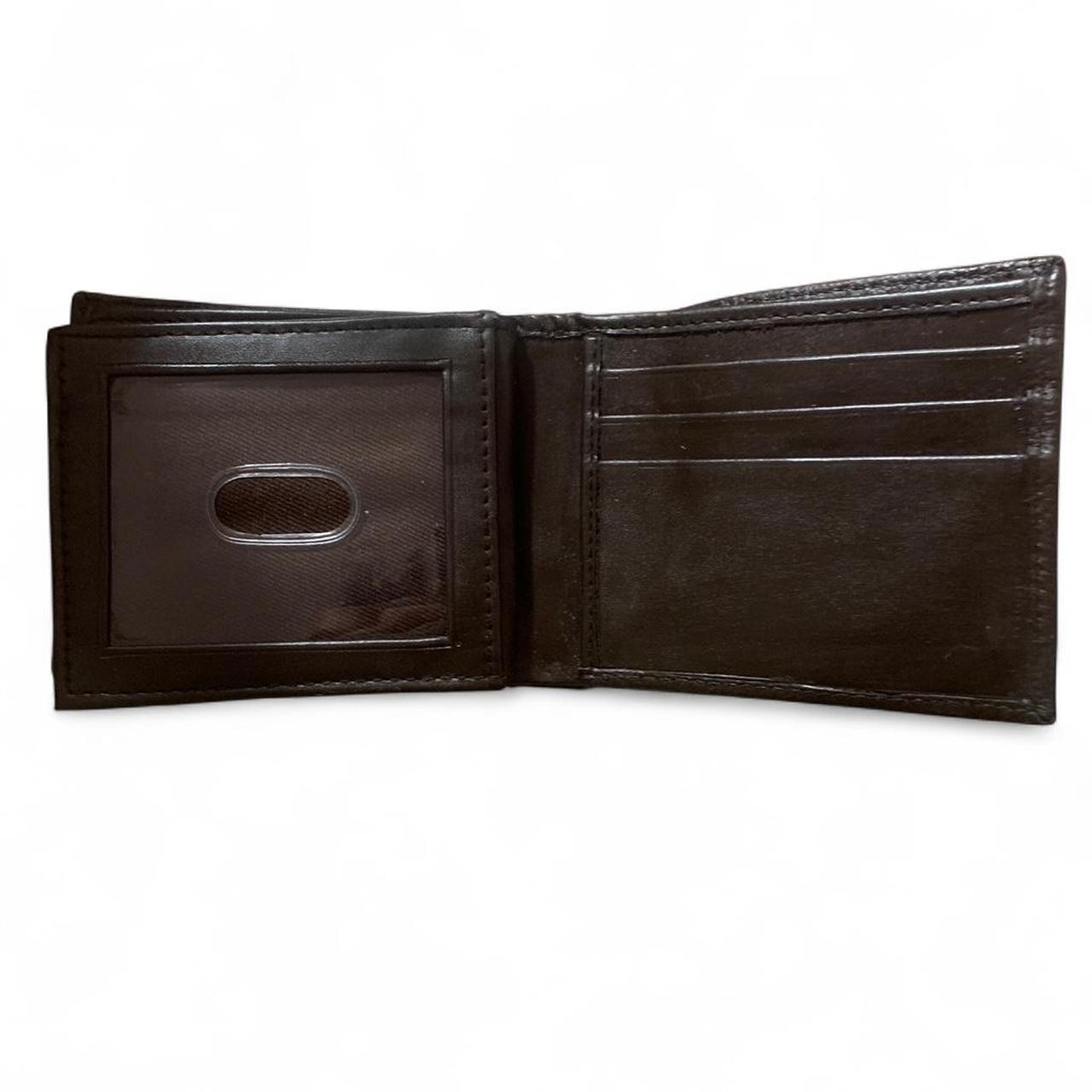 Men's Wallets - Black/Brown – brown basic leather… - image 3