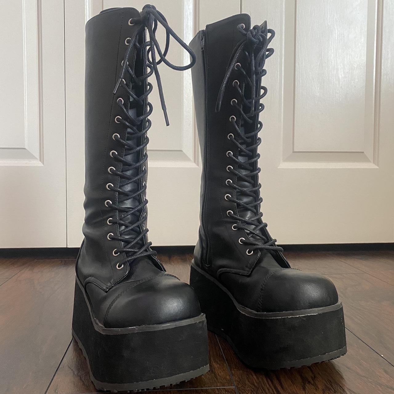 Stomp You Out Platform Boots Says Size 6 but i would... - Depop